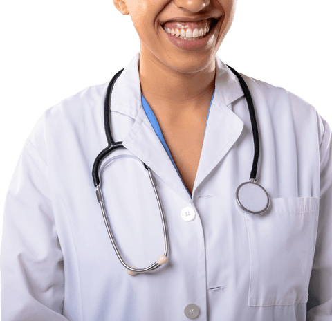 transparent background smiling african american female doctor - Download Free Stock Videos Pikwizard.com