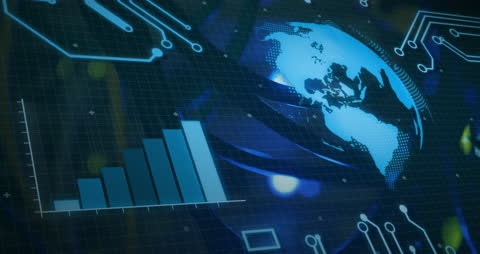 Global Digital Interface with Graph and Grid Overlay