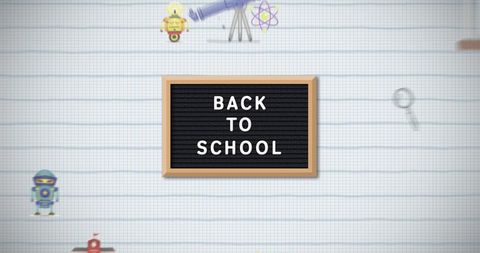 Back to school concept with school supplies