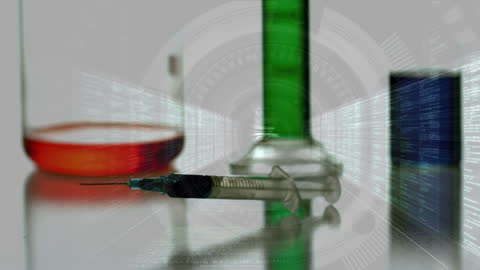 Laboratory Equipment with Digital Overlay