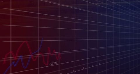 Financial Data Analytics Over Digital Grid Screen - Download Free Stock Images Pikwizard.com