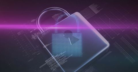digital padlock symbolizing advanced cybersecurity techniques - Download Free Stock Images Pikwizard.com