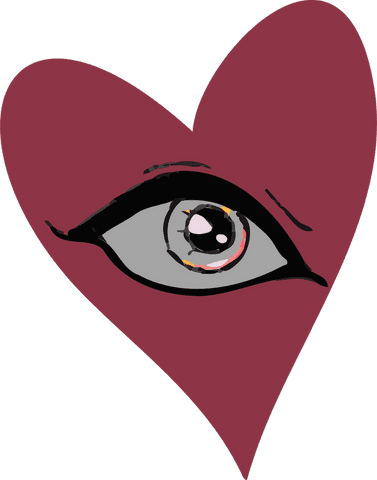 Heart Eye with Transparent Background in Minimalist Style Illustration - Download Free Stock Videos Pikwizard.com