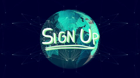 Global Connectivity with Sign Up Call-to-Action