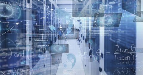 Collage of Complex Mathematical Equations and Data Networks - Download Free Stock Images Pikwizard.com