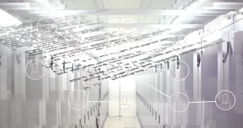 Digital Network Connectivity Over Modern Server Room