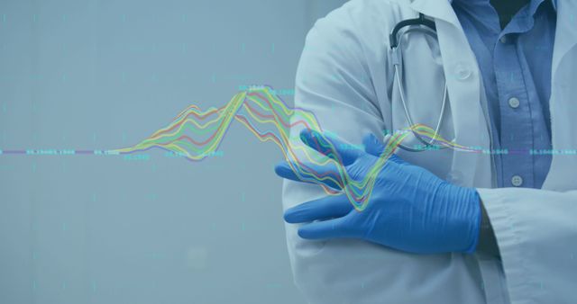 Doctor Analyzing Medical Data with Digital Graph Overlay - Download Free Stock Images Pikwizard.com