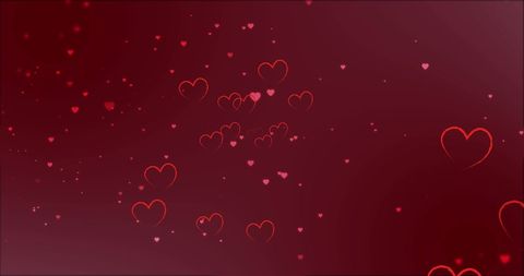 Floating Red Hearts on Romantic Background - Download Free Stock Images Pikwizard.com