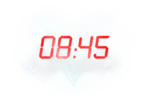 digital time display 08:45 on transparent background - Download Free Stock Videos Pikwizard.com