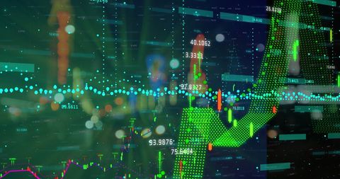 Digital Financial Data Visualization in Urban Landscape - Download Free Stock Images Pikwizard.com