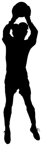 Transparent Silhouette Male Football Player