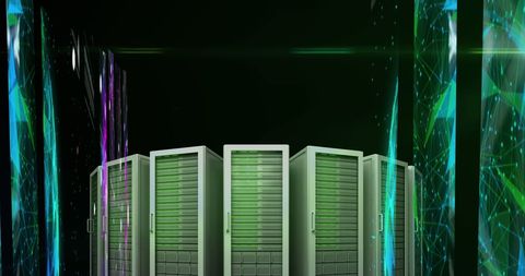 Abstract Network Connectivity and Server Matrix - Download Free Stock Images Pikwizard.com