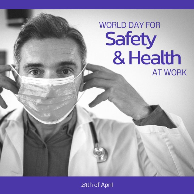 World Day for Safety and Health at Work Campaign with Healthcare Worker - Download Free Stock Templates Pikwizard.com