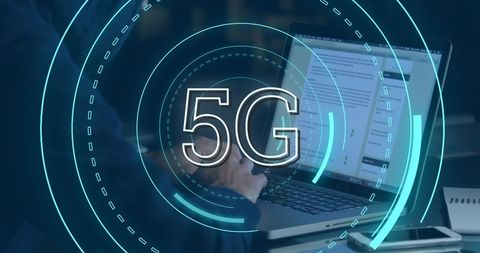5G Technology in Cybersecurity with Hacker Illustration - Download Free Stock Images Pikwizard.com