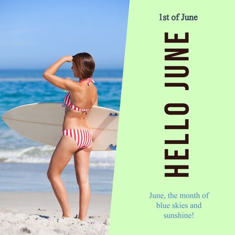 Woman in Swimsuit Holding Surfboard on Summer Beach - Download Free Stock Templates Pikwizard.com
