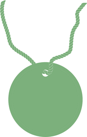 green circular tag with twine on transparent background - Download Free Stock Videos Pikwizard.com