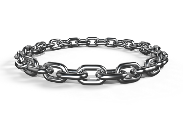 Transparent 3D Round Shiny Silver Chain Braclet Illustration With Reflection - Download Free Stock Videos Pikwizard.com