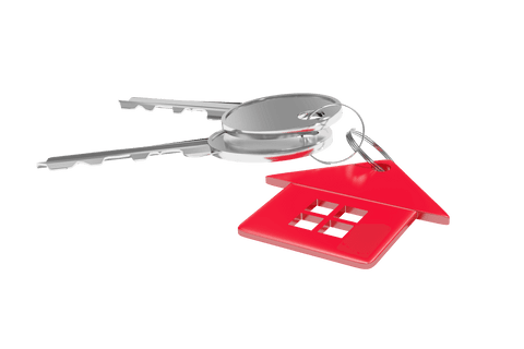 transparent image of house key with red home shape - Download Free Stock Videos Pikwizard.com