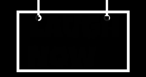 Neon sign with laugh now message for vibrant decor