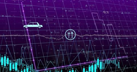 Data Analysis Dashboard with Futuristic Visual Elements