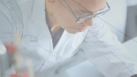 Dedicated Scientist Conducting Research in Laboratory