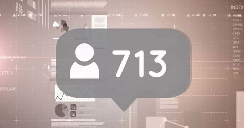 Social Media User Metrics and Data Visualization - Download Free Stock Images Pikwizard.com