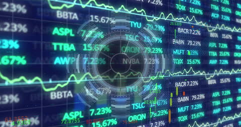 Digital Stock Market Animation with Data Processing
