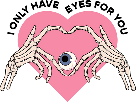 transparent skeleton hands forming heart around eyeball on pink heart - Download Free Stock Videos Pikwizard.com