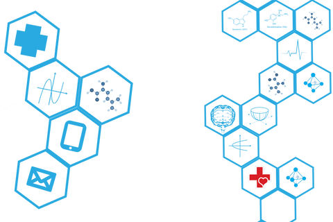 transparent hexagon icons illustrating science medical themes - Download Free Stock Videos Pikwizard.com