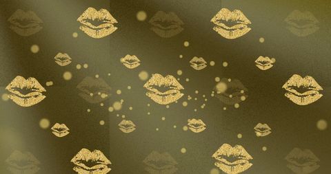 Abstract Golden Lips over Olive Background - Download Free Stock Images Pikwizard.com