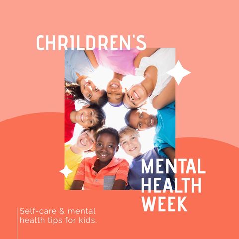 Diverse Kids Celebrating Children's Mental Health Week - Download Free Stock Templates Pikwizard.com