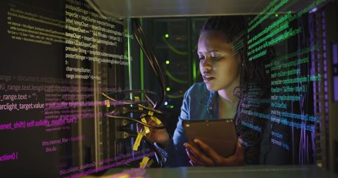 African American IT Specialist Maintaining Network Servers - Download Free Stock Images Pikwizard.com
