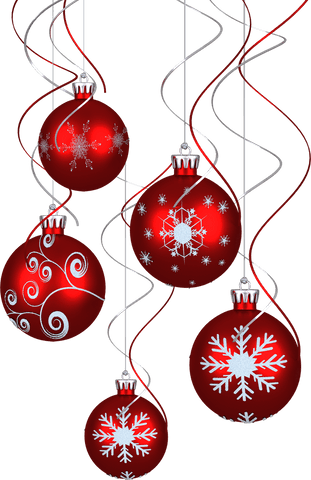 transparent christmas red ornaments with snowflakes featuring festive swirls - Download Free Stock Videos Pikwizard.com