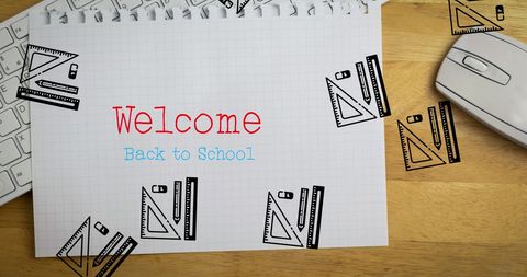 Welcome Back to School Concept with School Supplies - Download Free Stock Images Pikwizard.com