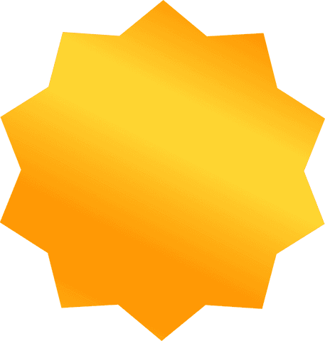 eight-pointed transparent orange star badge vector - Download Free Stock Videos Pikwizard.com