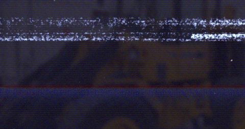 Futuristic Digital Glitch Abstract Art with Static Bars