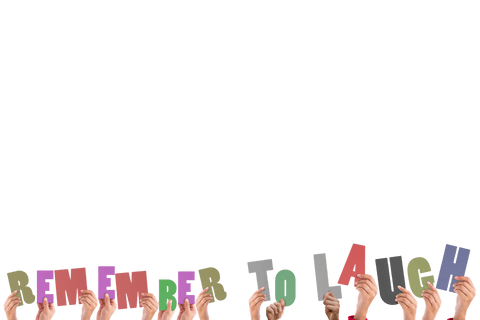 Transparent Motivational Text Held by Hands with Inspirational Message