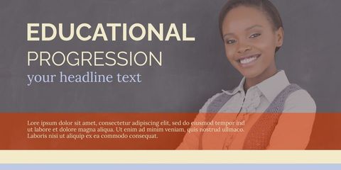 Confident Woman Embodying Academic Success for Education Promotions - Download Free Stock Templates Pikwizard.com
