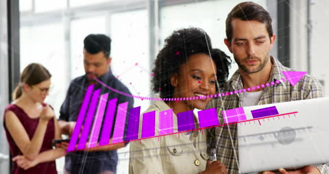 Colleagues Collaborating on Data Analytics Project