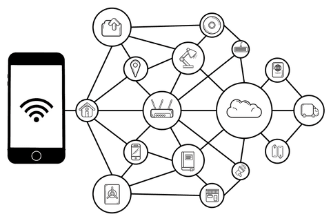 smartphone network connectivity illustration on transparent background - Download Free Stock Videos Pikwizard.com