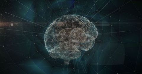 Digital Brain with Network Connections Conceptual Illustration - Download Free Stock Images Pikwizard.com