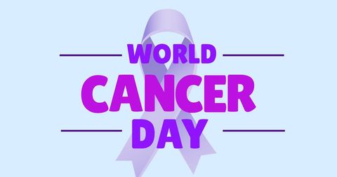 World Cancer Day Concept with Blue Awareness Ribbon - Download Free Stock Images Pikwizard.com