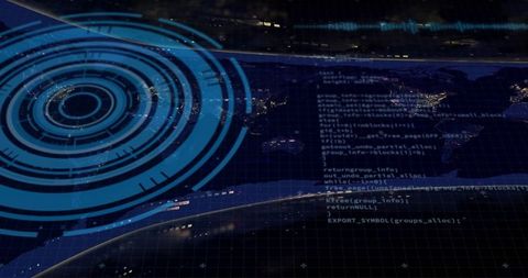 Digital Data Processing with Global Cybersecurity Concept - Download Free Stock Images Pikwizard.com