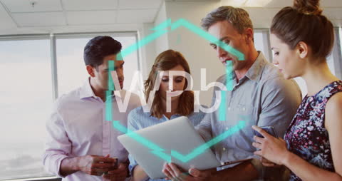 Business Team Collaborating on Digital Marketing Strategy