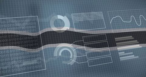 Botswana Flag Behind Intricate Digital Binary Code Visualization - Download Free Stock Images Pikwizard.com