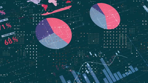 Abstract Data Science Visualization with Graphs and Charts