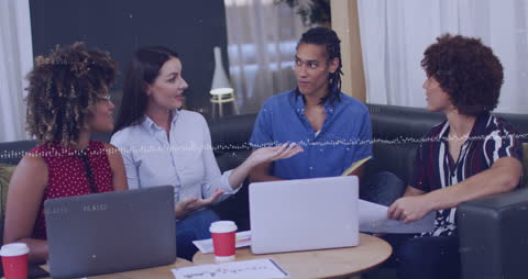 Diverse Team Discussion in Casual Office