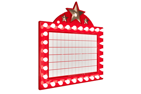 retro red marquee star board on transparent background - Download Free Stock Videos Pikwizard.com