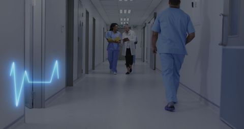 Healthcare Professionals Discussing Hospital Trends