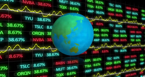 Global Planet Overlay with Financial Data Streams